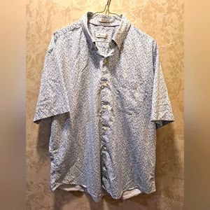 Peter Millar Shirt Adult XL White Blue Button Up Casual Preppy Sharks Men